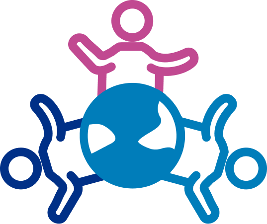 icon of the globe and people