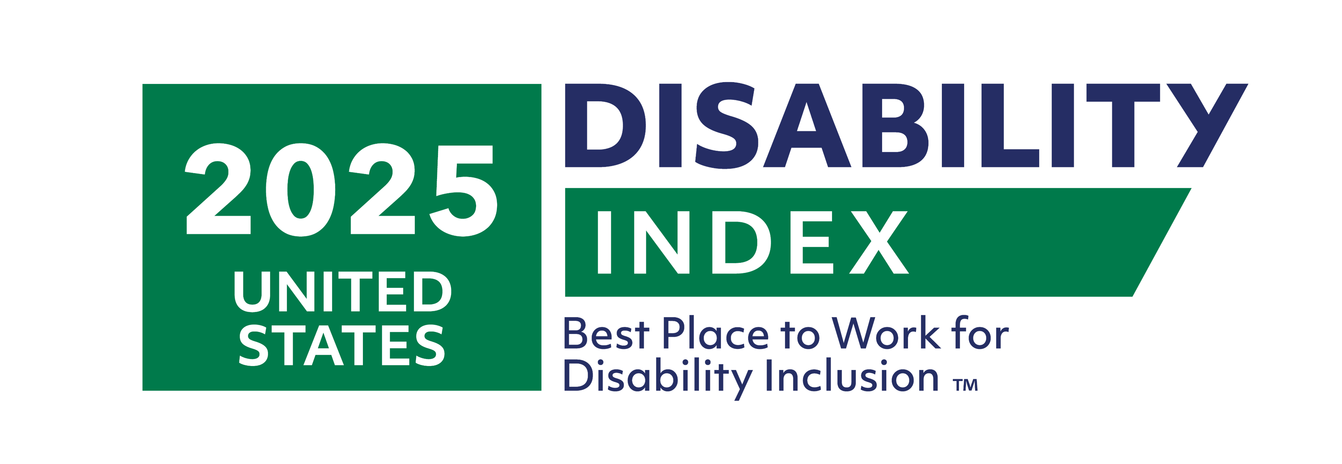 2025 United States Disability Index. Best Place to work for Disability Inclusion